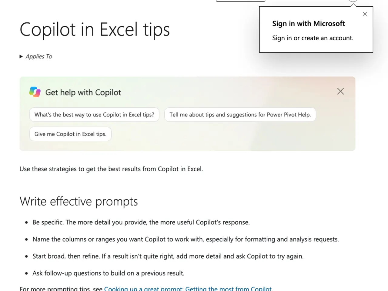 Microsoft Support product screen relevant to this step
