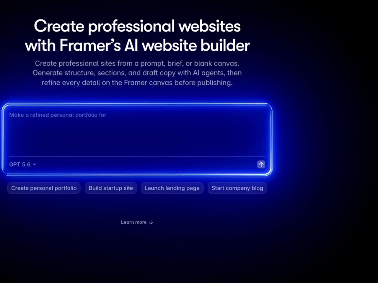 Framer product screen relevant to this step