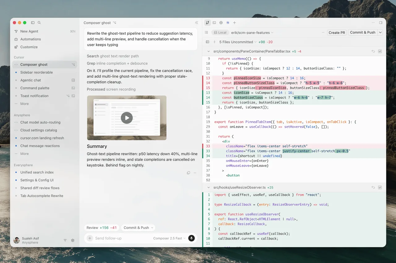 Welcome to Cursor, the AI editor and coding agent